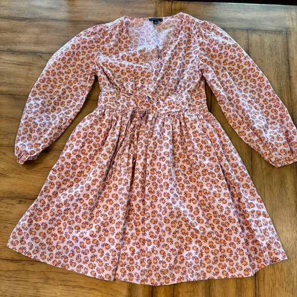 J Crew Cotton Poplin Mini Dress in peony paisley,4, Peasant Cottagecore Easter - Picture 5 of 12